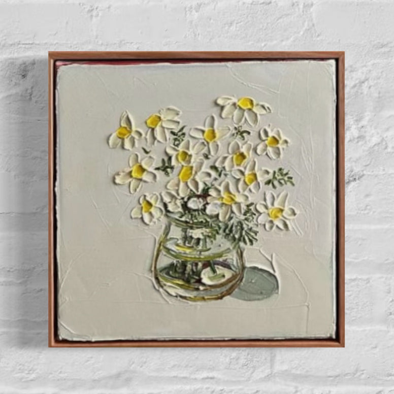 Sweet Daisies (33x33cm) Leree Lindsay