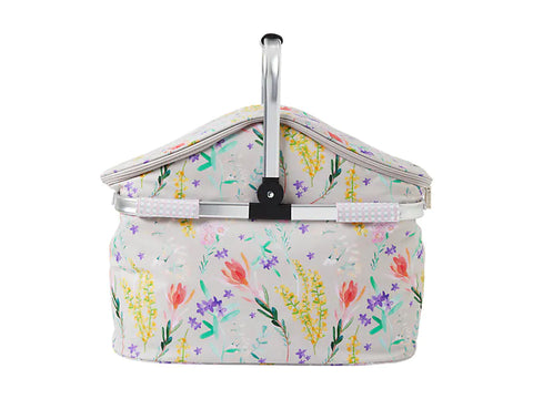 Wildflowers Insulated Picnic Carry Basket