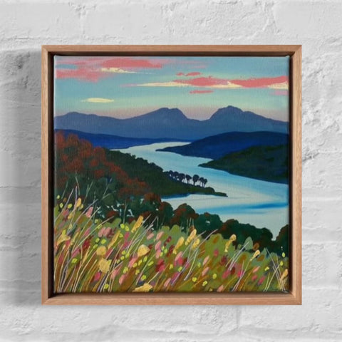 Dusk in the Valley (33x33cm) Michelle Evans