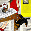 Dog Days - Morning Tea (30 x 30cm) Deborah Lang