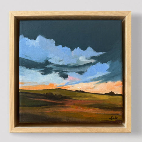 The Night Settles I (23 x 23cm) From the Paintshed