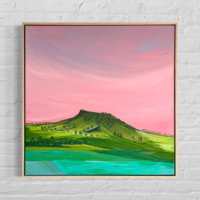 Gowrie Mountain (76x76cm) Rachael Stanford - The Curated Canvas