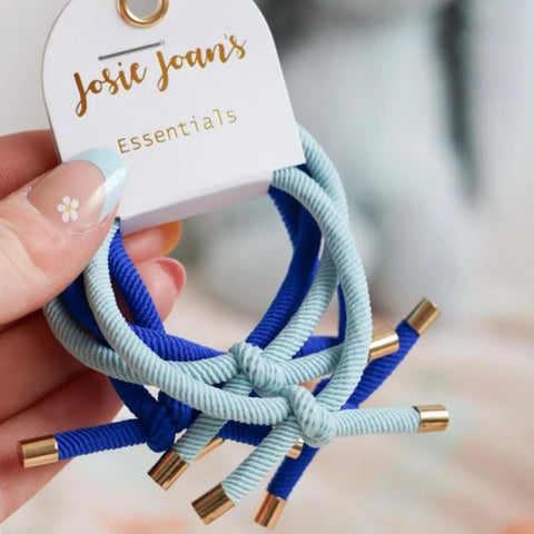 Britt Blue Hair Tie Essentials - Set of 5