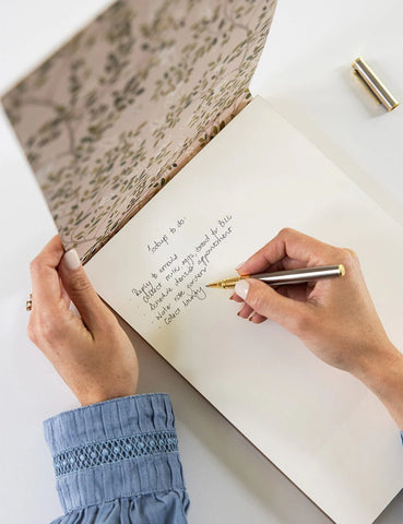 White Blossoms Notepad Jumbo Jotter