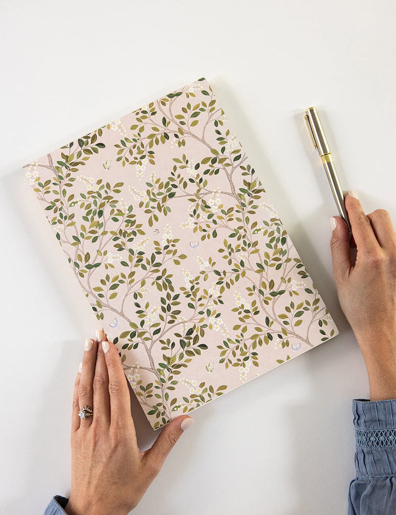 White Blossoms Notepad Jumbo Jotter