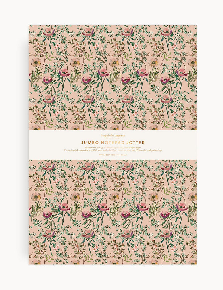 Dancing Poppies Notepad Jumbo Jotter