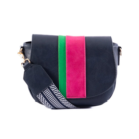 Lizzie - Navy/Green/Pink