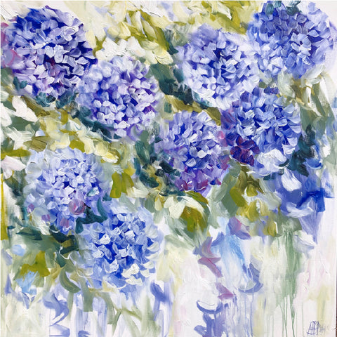 Cascading Hydrangea Magnet