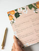 Meal Planner Notepad - Peaches
