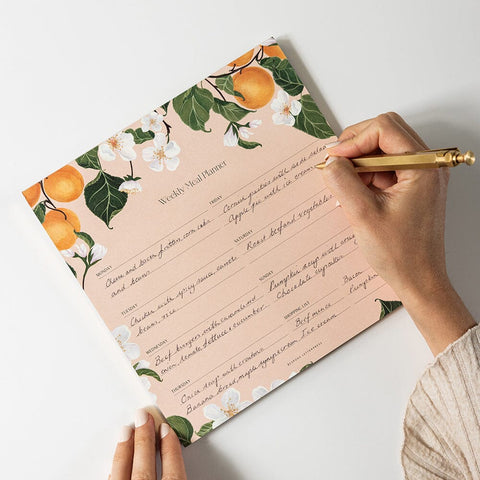 Meal Planner Notepad - Peaches