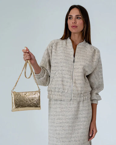 Arlington Milne || Molly Crossbody - Gold Crinkle