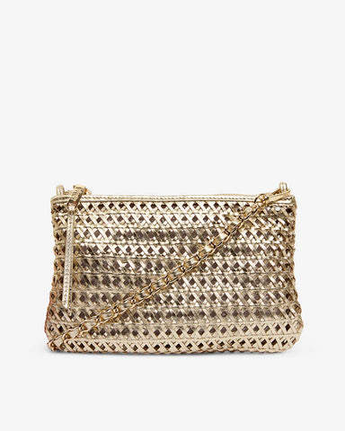 Arlington Milne || Molly Weave Crossbody - Gold