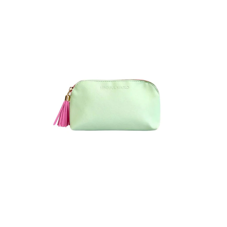 POUCH MAKEUP BAG - MINT/BERRY