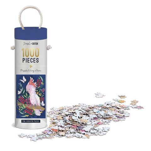 Pink Cockatoo 1000pc Wall Jigsaw Puzzle