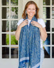 Debbie Paisley in Blue Autumn/Winter Scarf