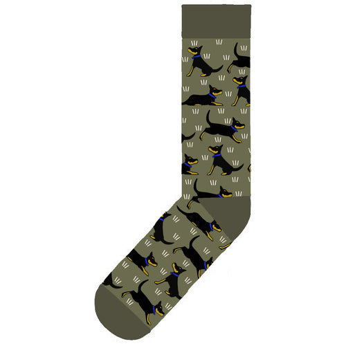 Black and Tan Kelpies Cotton Socks