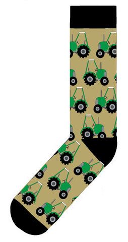 Green Tractors Cotton Socks