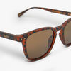 SUNGLASSES SYD MATTE TORTOISESHELL/BROWN - POLARIZED LENS