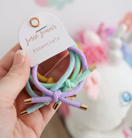 Pastel Piper Hair Tie Essentials - Set of 5