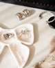 Juju Bow Stud Earrings in Silver