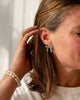 Juju Bow Stud Earrings in Silver