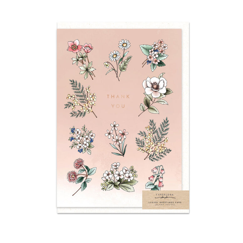 Wildflowers Thank You Card