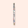 ROLLERBALL PEN - BLOOMS IN WHITE