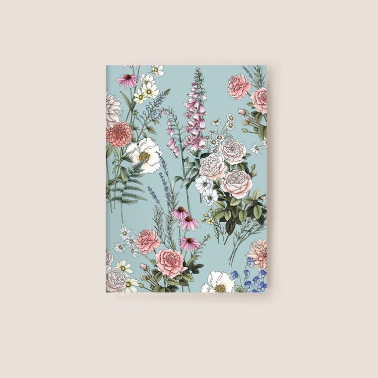 Pocket Notebook | Garden Party in Blue | Lined