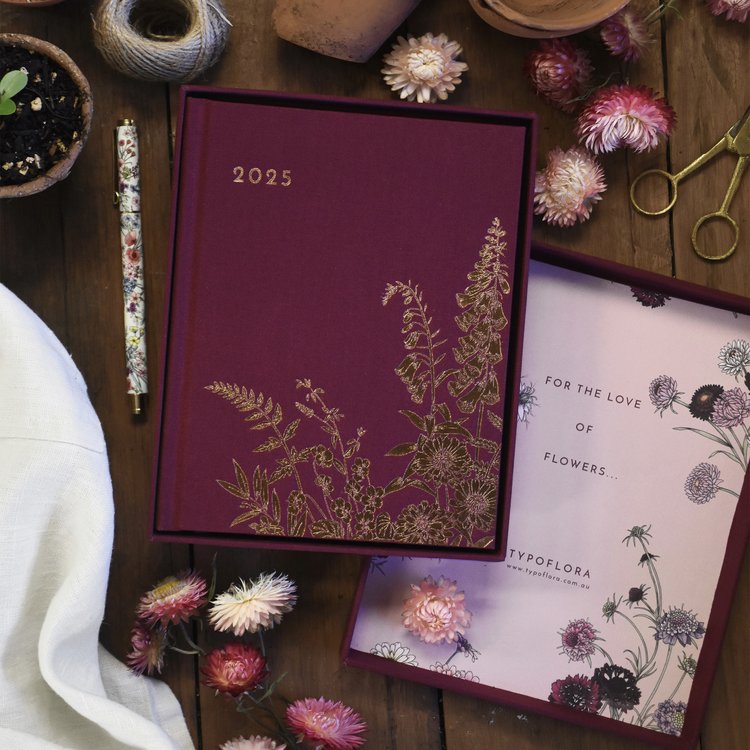 2025 Always Flowers Planner | Plum