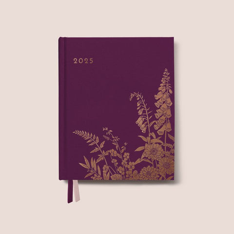 2025 Always Flowers Planner | Plum