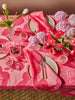 Jardin Pink Linen Tablecloth
