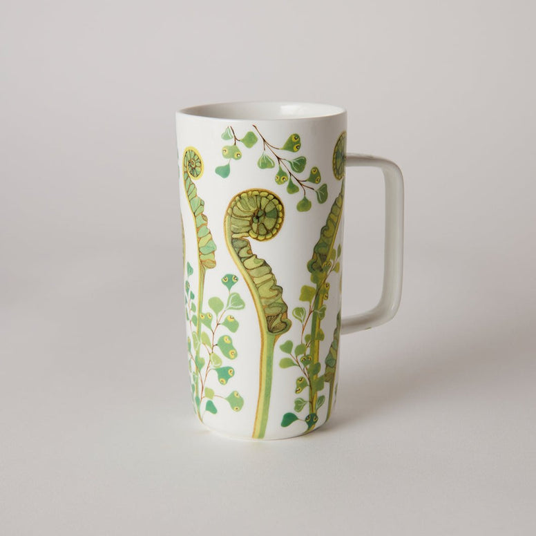 Angus & Celeste Tall Tea Mug - Forest Ferns