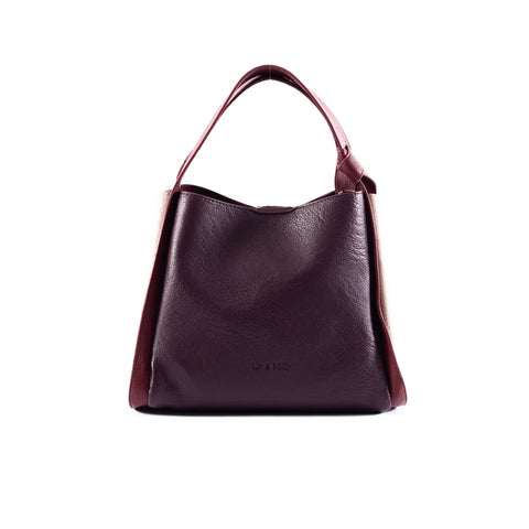 Tanya - Burgundy/Taupe/Maroon