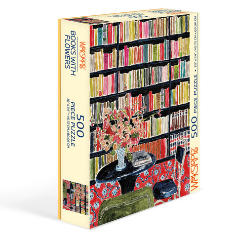500 Pc Puzzle – Books with Flowers