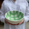 SMALL GREEN GINGHAM BOWL