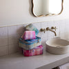 Large Pink Check Toiletry Bag