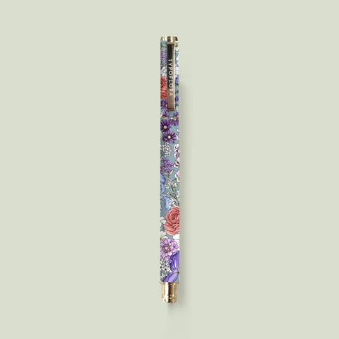Typoflora - Rollerball Pen - Blooms in Blue