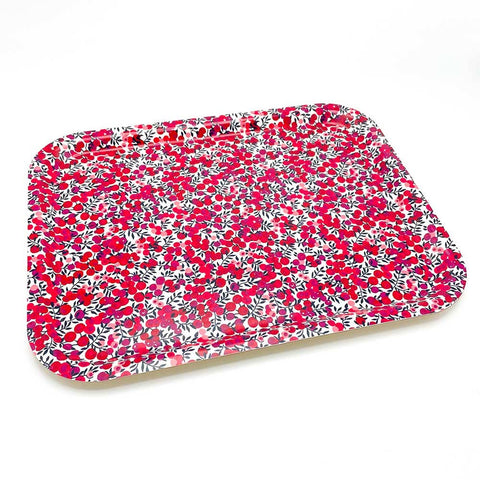Alice Caroline - Liberty Fabric Tray Wiltshire Red (S) | Homewares & Gifting