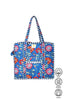 Hi Handmade - Cotton Tote Bag With Zip - Blue