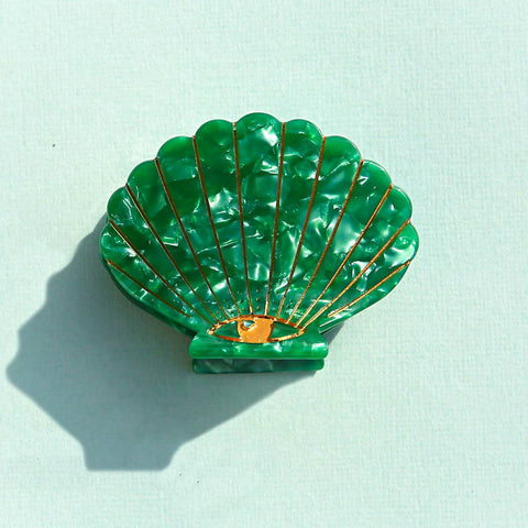 Kingston Jewellery - Emerald Shell Clip