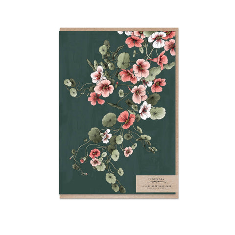 Typoflora - Nasturtium Portrait Card