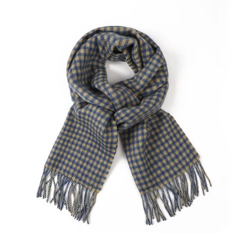 Winter Woollen Check Scarf - Lilly