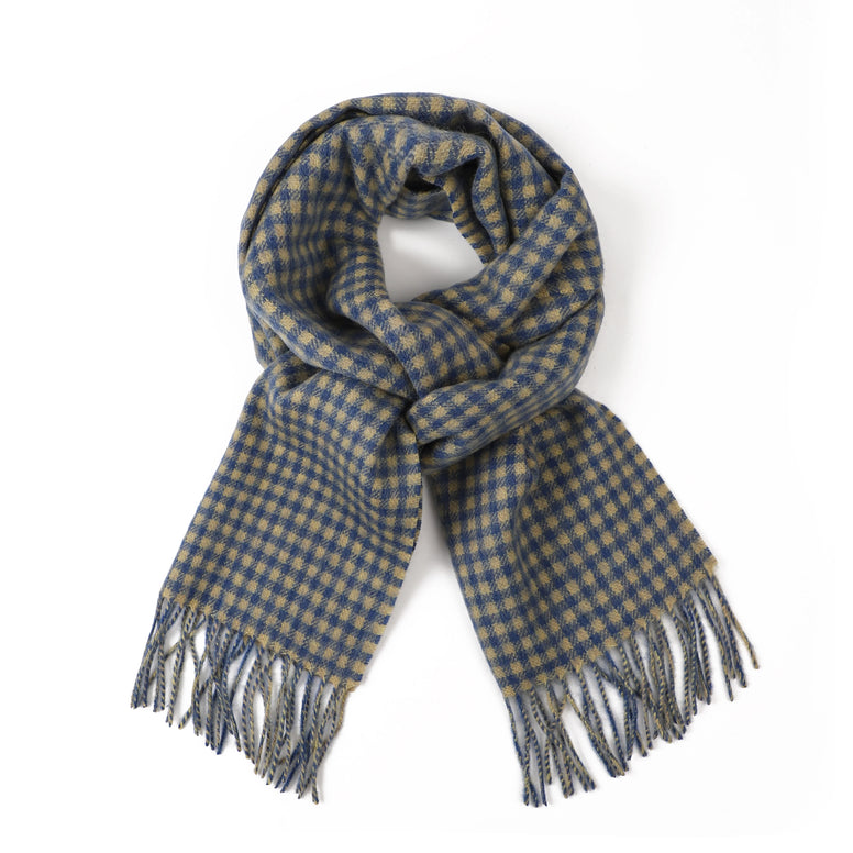 Winter Woollen Check Scarf - Lilly