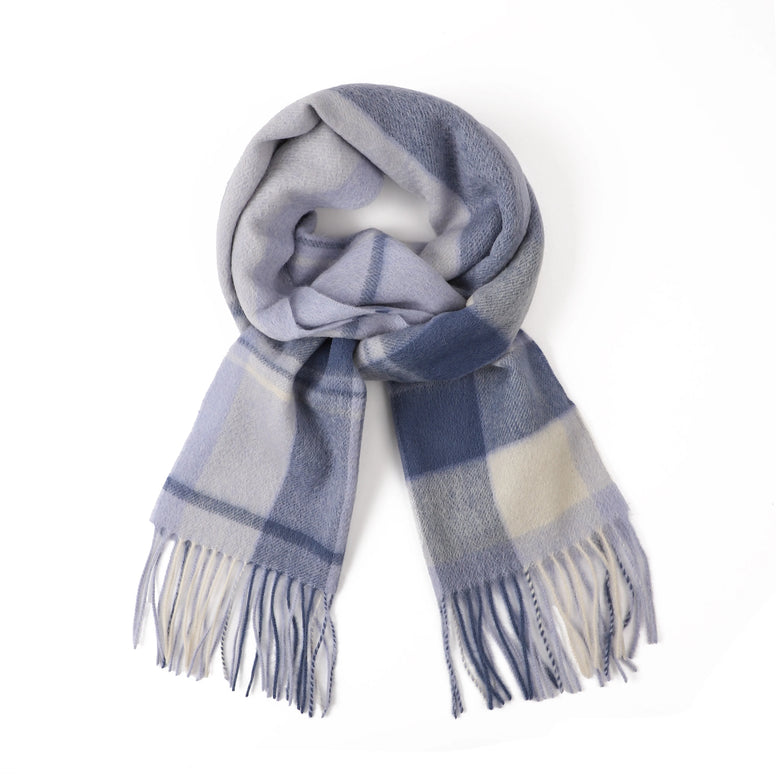 Winter Woollen Check Scarf - Jessie