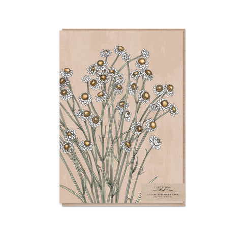 Typoflora - Winged Everlasting Portrait Card