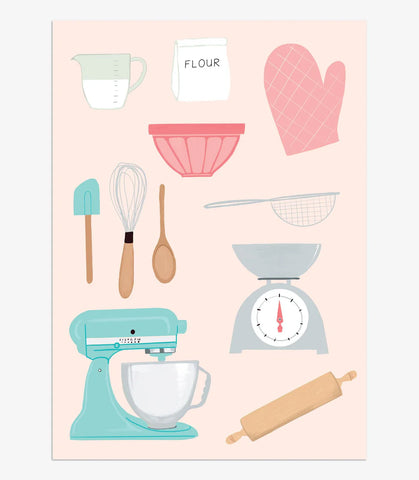 Baking - 8Pk Notecards