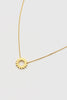 Modern Flower Necklace Gold Plated