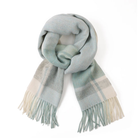 Winter Woollen Check Scarf - Halle