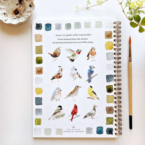PRE ORDER emily lex studio - Birds watercolor workbook