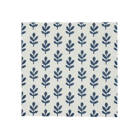 TULSI 20PK 3 PLY 33CM NAPKIN WHITE/BLUE